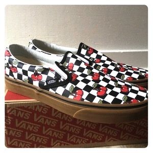 Unisex Checkboard and Cherry Tile Vans